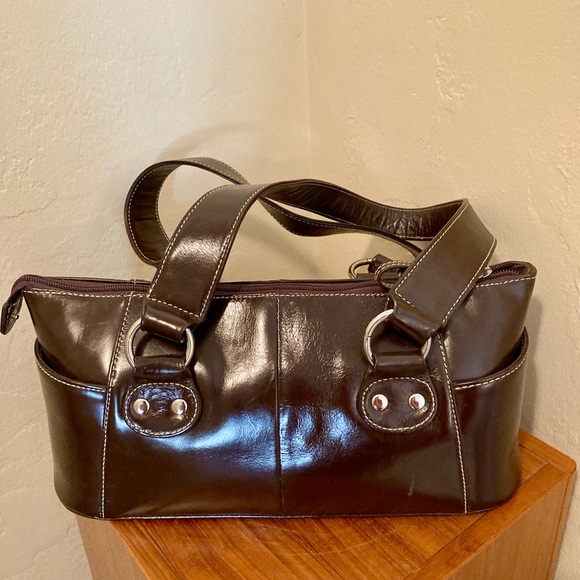 Like New Brown Leather Butler Bag by Jen Groover - Picture 4 of 7